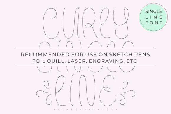 Download Curly Single Line - Single Collection