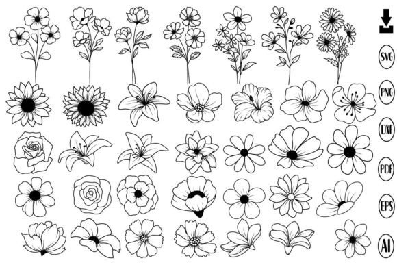 Download Flowers Svg Bundle, Flower Svg, Floral - Flower Collection
