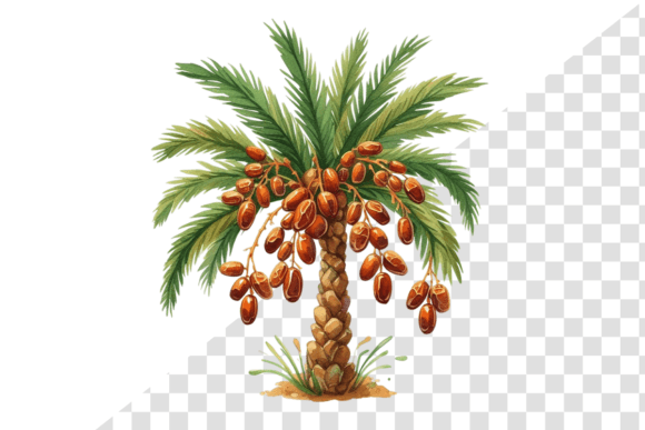 Download Eid Palm Bliss: Watercolor Date Delight - Light Collection