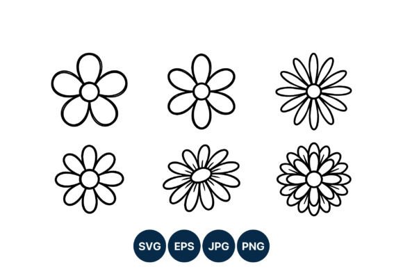 Download Simple Daisy Flower Icons - Flower Collection