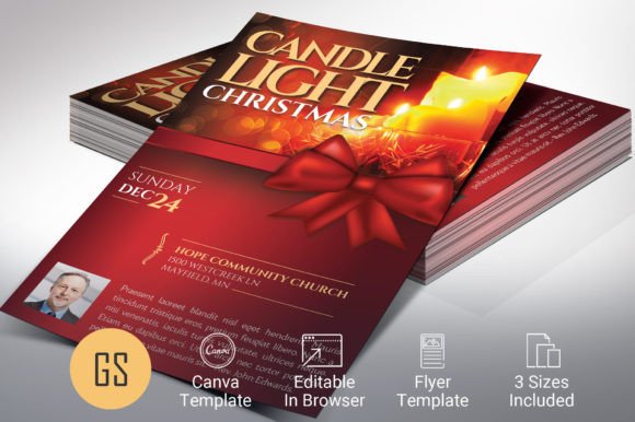 Download Candlelight Christmas Flyer Template - Light Collection