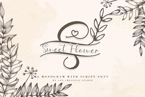 Download Sweet Flower Monogram - Flower Collection