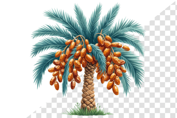 Download Eid Palm Bliss: Watercolor Date Delight - Light Collection