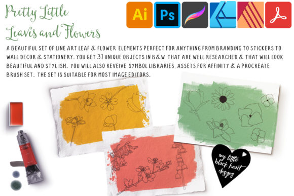 Download Pretty Little Leaves and Flowers - Flower Collection