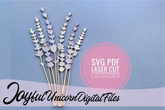 Download Lavender Laser Cut Flower SVG File - Flower Collection