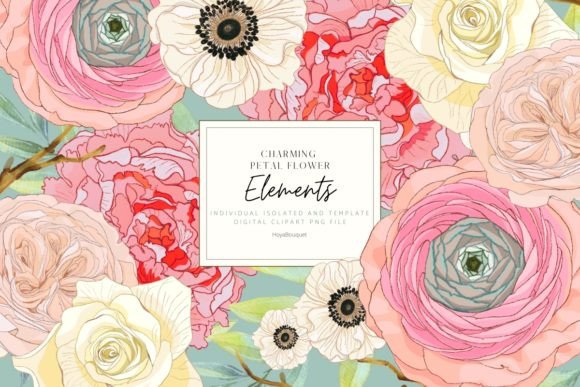 Download Charming Petals Flower Elements - Flower Collection